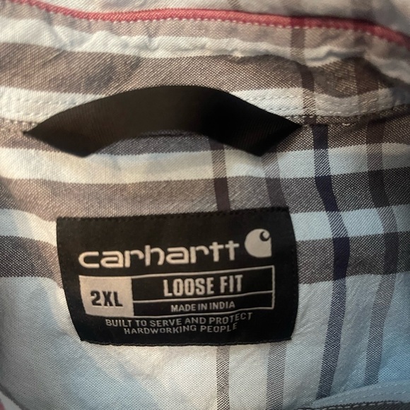 Carhartt Plaid Button Down Size 2XL - Picture 4 of 5